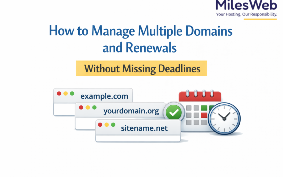 How to Manage Multiple Domains and Renewals Without Missing Deadlines
